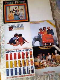 5 Disques vinyles vintage pour enfants (33 tours) 6.$ ch.