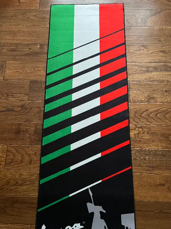 Vespa piaggio scooter display carpets runner mat rug garage cave in Other in Barrie - Image 3