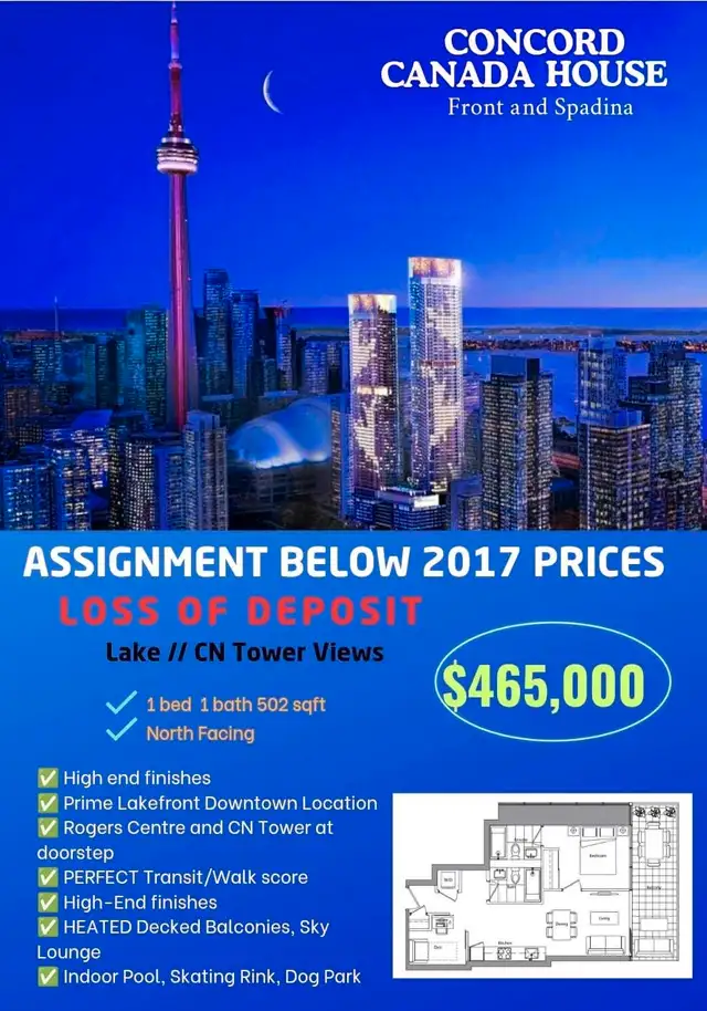 Canada House Condos Distressed Assignments 1/2/3 beds Image# 1