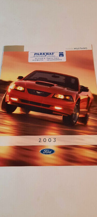 Ford Vehicle Brochure - 2003 Mustang