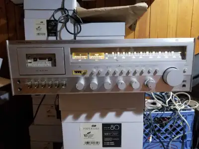 realistic scr 1800 vintage am fm cassette stereo , View more