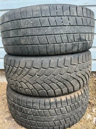 2 winter tires and 1 all season tire used only for one season basically new with a lot of thred left...