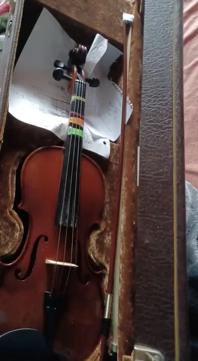Violin for sale with bow and violim case