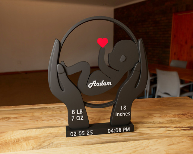Personalized Baby Announcement Sign in Arts & Collectibles in Fort McMurray