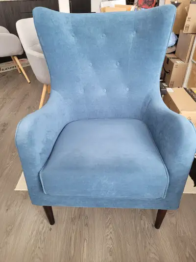 Structube Polo Contemporary Tufted Armchair - Blue, View more