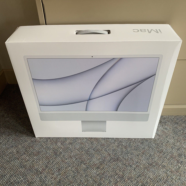 APPLE iMAC 24 inch M1 2021 Silver OEM EMPTY BOX ONLY in Desktop Computers in St. Catharines