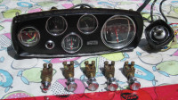 VINTAGE MERCRUISER 5 GAUGE PANEL WITH IGNITION & SWITCHES