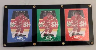 Red Wings Steve Yzerman red/green/blue Upper Deck cards, View more