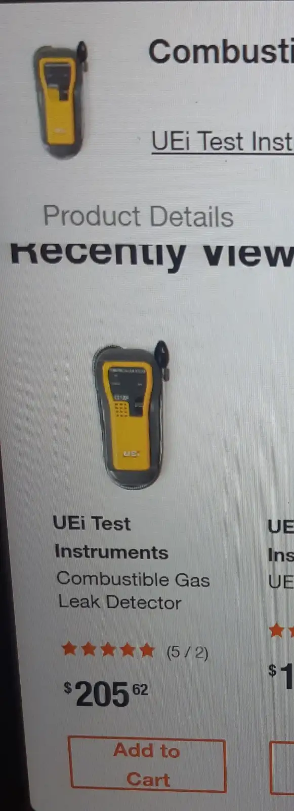 UEI CD100A combustible gas leak detector62863729360386121
