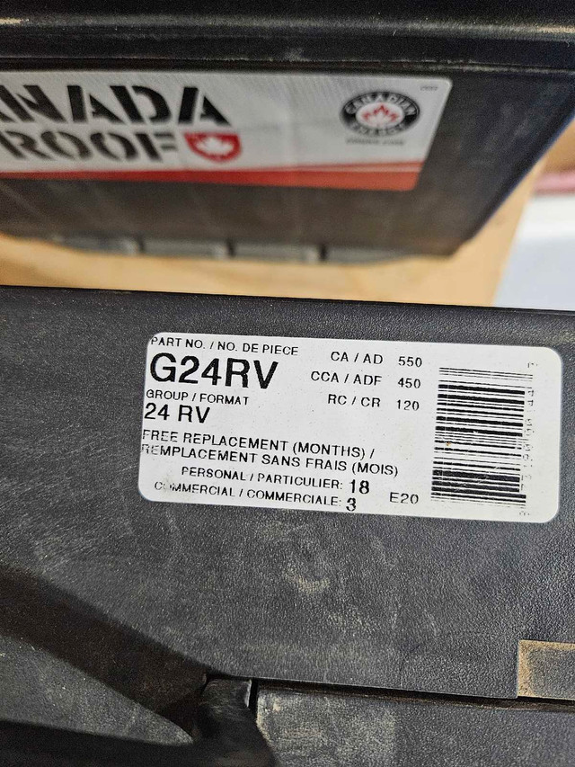 Canada Proof 12V RV Batteries in Other in Edmonton - Image 2