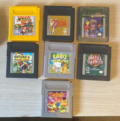 Donkey Kong - Zelda Gameboy game cartridges, View more