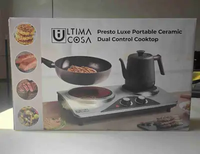 Portable Double Burner Hot Plate – Like New (Used Twice), View more