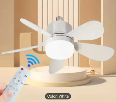 Socket Fan Light 6 Blades With Remote, 3 Color Dimmable And 3 .., View more