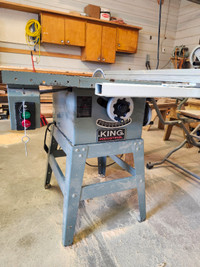 King Industrial table saw