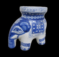 Large Chinese Ceramic elephant garden stool Plant stand