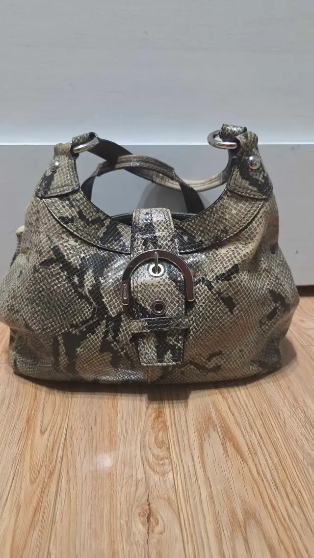 Coach Soho Lynn Python-Embossed Hobo546145166919608325