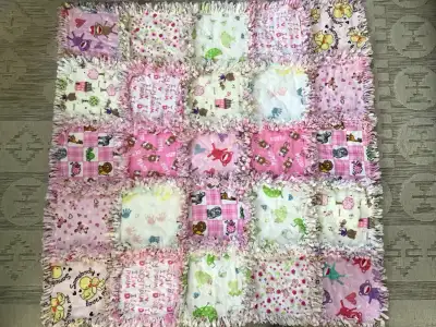 Handmade Ragg Quilt (31x31 inches) , View more