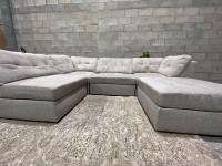 Grey modular sectional couch (Delivery available)