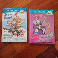 The cat in the hat Children's hard cover story books (2 books)