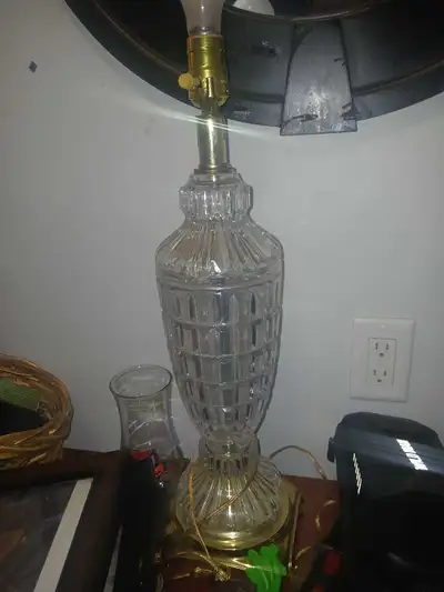 Vintage Crystal Table Lamp, View more
