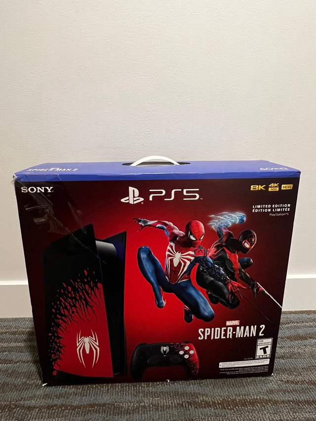 Ps5 Spider-Man 2 limited edition console in Sony Playstation 5 in Vancouver