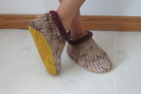 Handmade Alpaca Slippers (x-small - fits women's size 5-6)