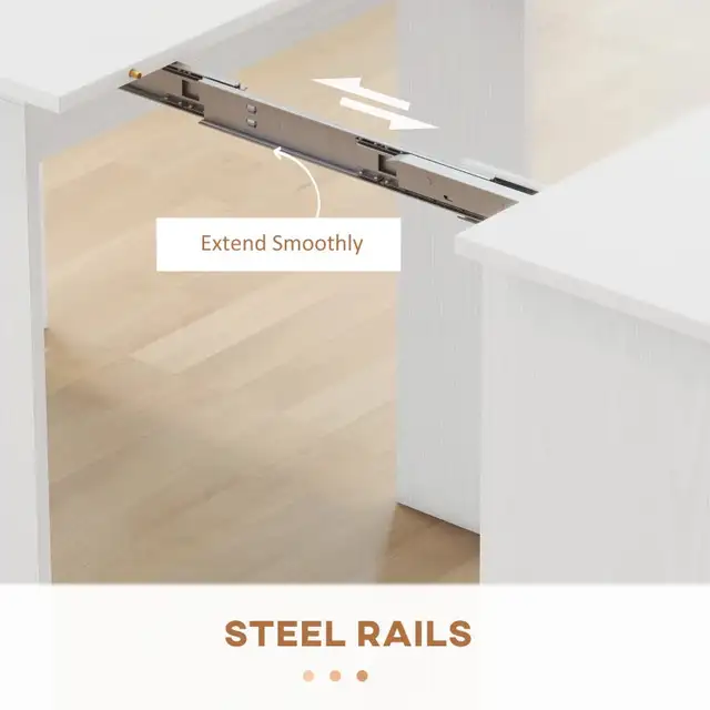Extendable Dining Table, Expandable Kitchen Table for Small Spac in Dining Tables & Sets in Markham / York Region - Image 7