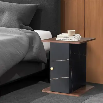 Marble Vein Walnut End Table, View more