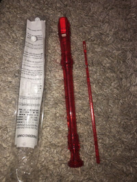 Red flute no brand/ plastic / like new / never used/firm price 