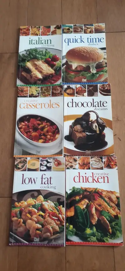 Assortment of Chef Express cookbooks, View more