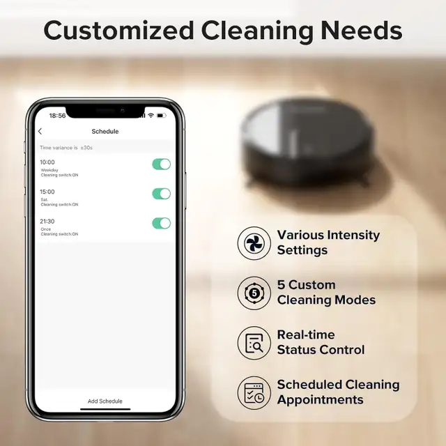 Robot Vacuum and Mop Combo with 4000Pa Suction in Vacuums in Markham / York Region - Image 3