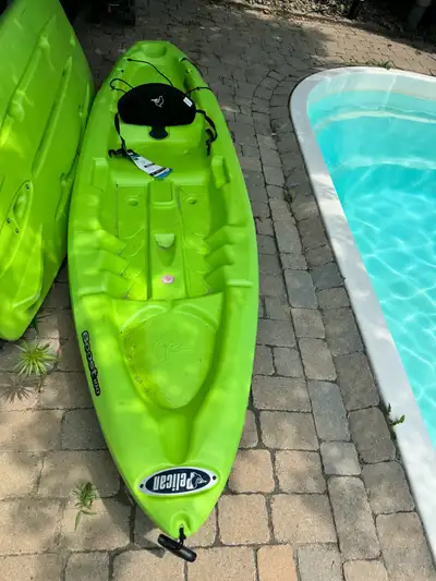 This is a new Pelican Boost 100 single kayak, ready for the water and still has tags. Key features i...
