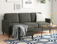 2 Piece Upholstered Sectional Sofa
