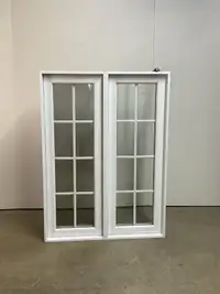 10150BP Fenêtre Battant PVC Carrelage 2×4 Blanc 35 1/4 x 48 1/4