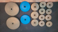 **Assorted Weight Plates for Home Gym** ( cast iron plate sold )