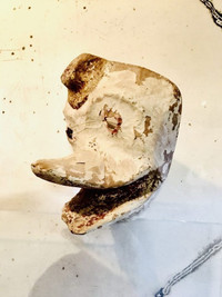 Antique Hand Made, One of a Kind, Papier-Mâché Duck Mask.