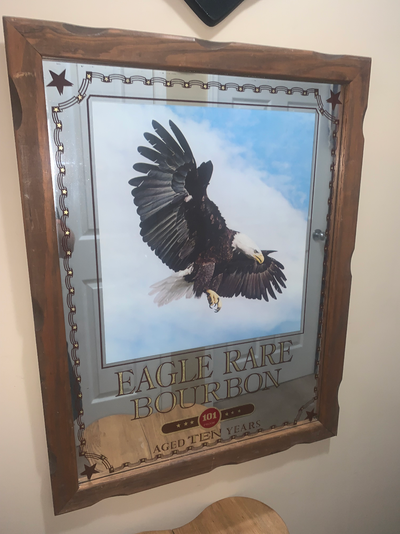 Vintage Eagle Rare Bourbon bar mirror sign excellent condition, View more