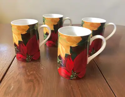 Sakura Hallmark Abundance Poinsettia Christmas Mug Mugs, View more