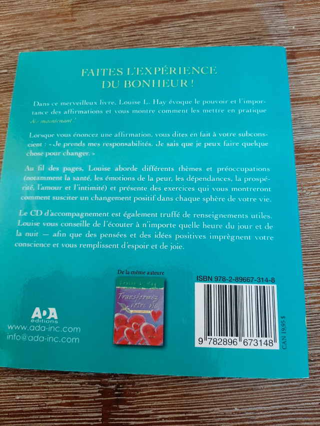 Livre de Faite l'expérience du bonheur  in Other in Gatineau - Image 2