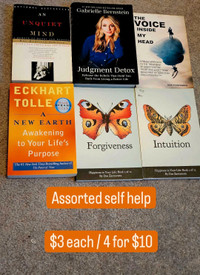 Self Help Books $3 each, 4 for $10