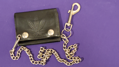 Leather Trifold Chain Wallet, View more