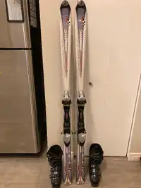 Ensemble de ski alpin, ski 160 cm, bottes 24.5