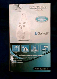 BNIB - DigitalLab Splash Proof Portable Bluetooth Speaker
