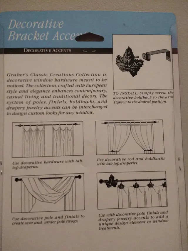 Decorative Curtain Bracket Accents in Home Décor & Accents in Ottawa - Image 4