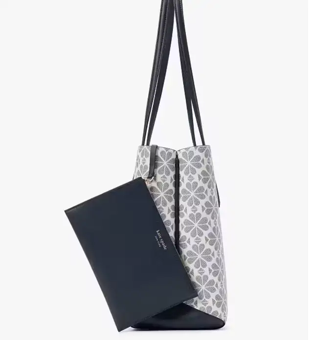 KATE SPADE NY Women, PVC, Spade Flowers Tote, Slate Blue & in Bags & Luggage in City of Montréal - Image 3