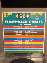 K-Tel 60 Flashback Greats of the 60s 3 LPs