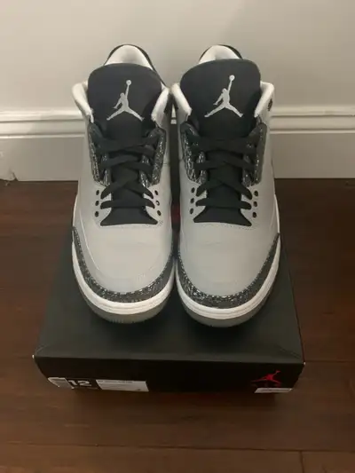 For sale Jordan 3 retro wolf grey size 12, View more