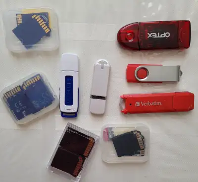 Memory cards, USB sticks and adapters., View more