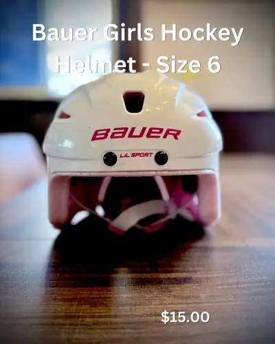 Bauer Girls Hockey Helmet - Size 6, View more