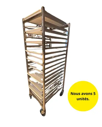 Chariot de boulangerie en acier inoxydable.  À vendre!, View more
